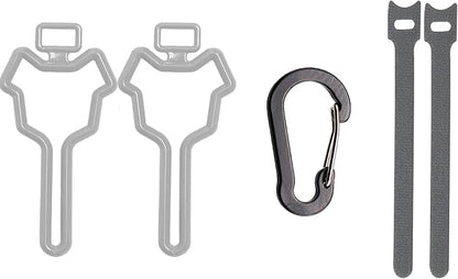 Dog Poop Bag Holder, Waste Bag Holder, Dog Poop Bag Carrier, Hand Free Holder (2 pack, Grey)