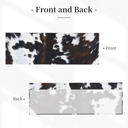 Cowhide Curtain Valance Short Rod Pocket Window Treatment for Living Room Bedroom Kitchen Bathroom 1 Panel 54" W x 18" L