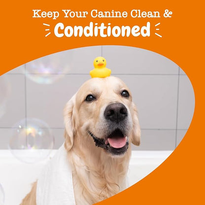 Dog Conditioner with Oatmeal, Aloe Vera & Shea Butter - Natural Grooming Pet Wash for Skin & Coat - Anti Itch Formula - Vanilla Bean Scent - 16 OZ