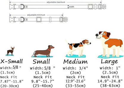 Dog Collar with Bohemia Floral Tribal Geometric Patterns - Soft Ethnic Style Collar Adjustable for Small Medium Large Dogs(Pink Bohemia,S)