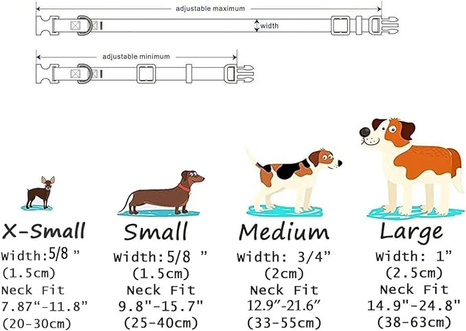 Dog Collar with Bohemia Floral Tribal Geometric Patterns - Soft Ethnic Style Collar Adjustable for Small Medium Large Dogs(Pink Bohemia,XS)