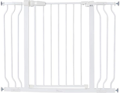 BalanceFrom Easy Walk-Thru Baby and Pet Safety Gate with Hold-Open and Auto-Close – Adjustable Steel Barrier for Stairs, Doorways, and Hallways, No Drilling Installation