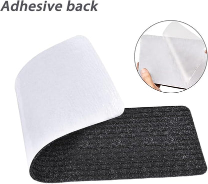 MBIGM Non-Slip Carpet Stair Tread Mat 30" x 30" Landing Rug-Matching Mat Non-Skid Safety Rug Slip Resistant - Black