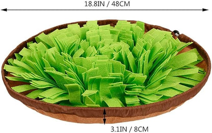 AWOOF Pet Snuffle Mat for Dogs, Interactive Feed Game for Boredom, Encourages Natural Foraging Skills for Cats Dogs Bowl Travel Use, Dog Treat Dispenser Indoor Outdoor Stress Relief