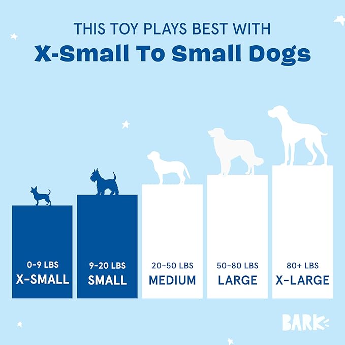 Barkbox Dog Toy 2 in 1 Interactive, Plush Exterior Material & Squeaker, Tearable Dog Toy with Squeaky Ball Inside, Ideal for Toy Destroyers - Andi's Dumpling, Small