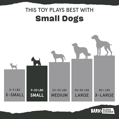 Barkbox Munchie The Bear Dog Toy for Treat Dispensing and Bouncing for Dogs up to 20 lbs, Small