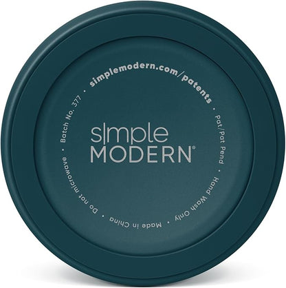 Simple Modern Stainless Steel Pet Water Bowl for Dogs & Cats | Reusable Insulated Stainless Steel Food Bowls for Dog Cat | No Tip No Slip BPA Free | Bentley Collection | Medium (32oz) | Riptide