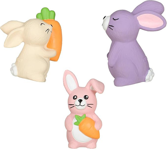 Fringe Studio Latex Dog Toy, 3 Pieces Set, Hopping Love Carrots, Petshop Collection (367072)