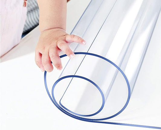 42x118 Inches Long Transparent Table Protector Cover Mat Pad Conference Wedding Party Banquet Buffet Tablecloths Furniture Protector Floor Protection Cutting Easy Clean Waterproof Wipeable PVC Vinyl