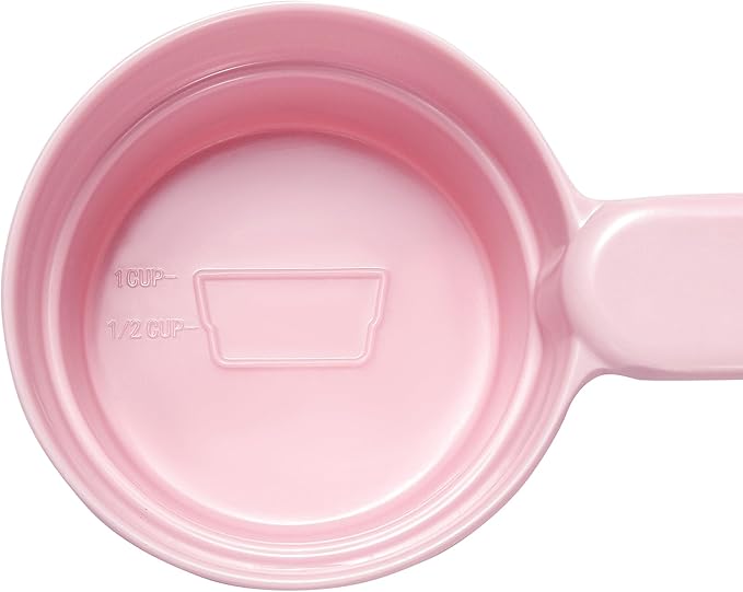 Dog Food Scoop 1 Cup 1/2 Cup - Melamine Dog Food Measuring Cup, Pet Food Scoop for Dog Cat...Comfortable Long Handle for Easy to Scoop Food