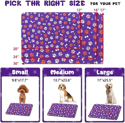 4th of July Dog Food Mats for Floors Waterproof, Cat Water Bowl Mats Pet Feeding Absorbent Placemats 12 * 20 inch