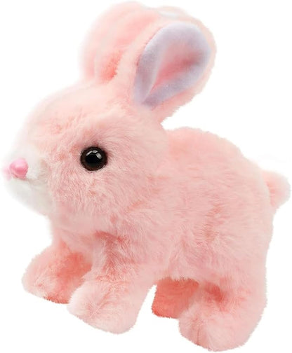 Bunby - My Realistic Bunny Toy, Interactive Bunny Realistic Bunny, Bunbi Realistic Bunny, Vitality Bliss Bunny, Jumping, Twitching, and Shaking Ears (Pink)