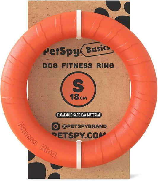 PetSpy Dog Ring Toy – Flying Ring for Outdoor Play, Floating Training & Fetch Toy for Throwing, Catching & Chewers – Durable EVA Flying Disc for Small, Medium & Large Dogs