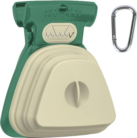 Super Design Portable and Versatile Pet Poop Scooper, Ideal for Walking Traveling and Camping with Small and Large with CLeash Clip and Garbage Bag Bin Dogs Poop Scooper Large