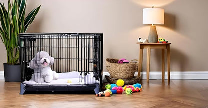 Pet Bed Crate Pad 24" Kennel Pad Machine Washable Entire Dog Crate Beds Double Sided Pet Mat