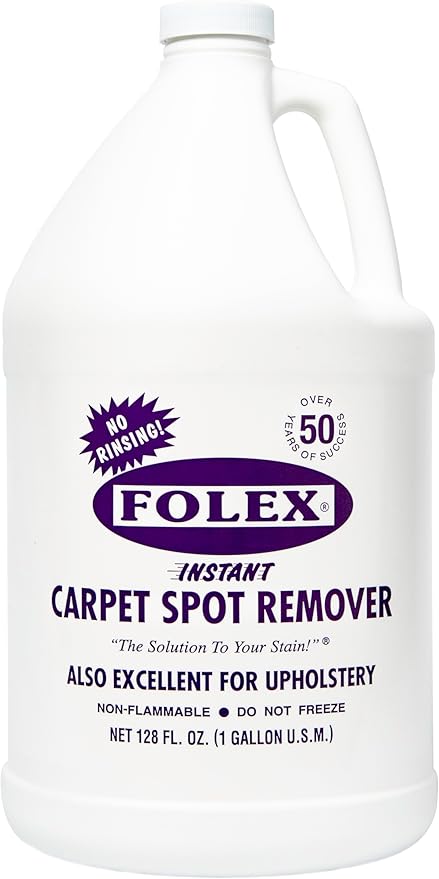 FOLEX Instant Carpet Spot Remover Carpet Cleaner - 128 oz - Removes Pet Accidents, Grease, Red Wine and More