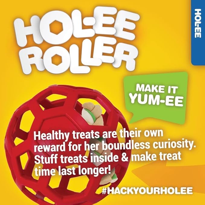 JW Pet HOL-Ee Roller Dog Toy Size: 6.5", Set of 2 (2 Items)