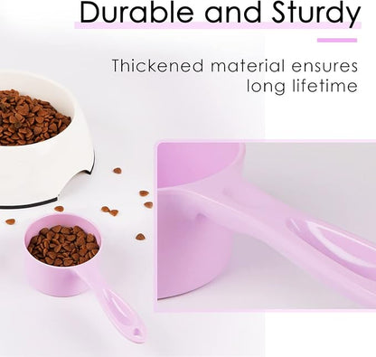 Super Design SUPERDESIGN Food Scoop Dog Cat Food Scoop Ice Scoop Flour scoop Candy scoops Dry Measuring Cup Plastic Scoop for Canisters and Freezer 1 Cup Food Grade Melamine PURPLE