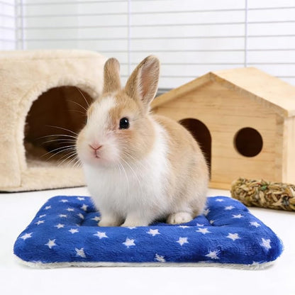 Guinea Pig Bed, 2 Pack (12x10 Inch) Soft Plush Small Animal Bed Mat, Washable Bedding Blanket Sleeping Warm Pad for Bunny, Rat, Ferret, Chinchilla
