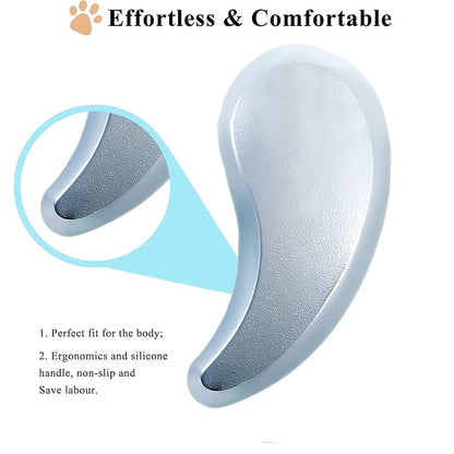 Small Dog Brush, Soft Pet Grooming Brush for Shih Tzus, Yorkies, Maltipoos, Maltese, Puppy Massaging Hair Brush, Cat Brush, for Small Animals Rabbits of All Hair Types (Gradient blue)