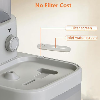 Smart Pet Water Fountain,Filterless Cat Water Fountain No Filter,3L/102oz Ultra Silent Cat Fountain, Separation Design