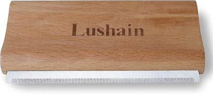 Deshedding Brush for Dogs, Cats & Horse| Pet Grooming Brush | Removes Loose Fur, Dirt & Hair | Detangle | Undercoat | Nature wood color | Reduces Shedding by 95%