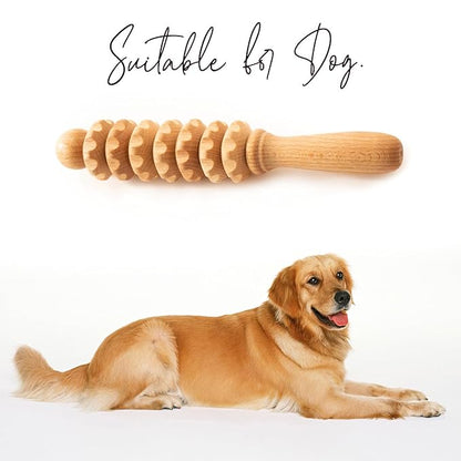 tuuli Wooden Pet Massager Massager for Dogs, Cats, Horses, Massage Brush, Short or Long Hair
