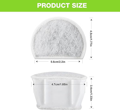 xbbwmrs 15 Count Replacement Carbon Filters Compatible with PetSafe Drinkwell Filters, Pet Water Fountain Replacement Cartridges for Dog and Cat Fountain.