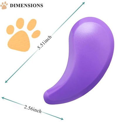 Small Dog Brush, Soft Pet Grooming Brush for Shih Tzus, Yorkies, Maltipoos, Maltese, Puppy Massaging Hair Brush, Cat Brush, for Small Animals Rabbits of All Hair Types (Purple)