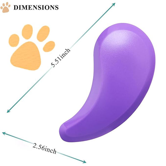 Small Dog Brush, Soft Pet Grooming Brush for Shih Tzus, Yorkies, Maltipoos, Maltese, Puppy Massaging Hair Brush, Cat Brush, for Small Animals Rabbits of All Hair Types (Purple)