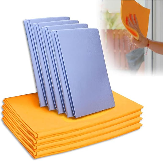 Ultra-Absorbent Miracle Cleaning Shammy, Super Absorbent Cleaning Cloth Multi-Purpose Non-Woven Cleaning Towels for Home Kitchen Bathroom Car Pet Stains(8 Pack)