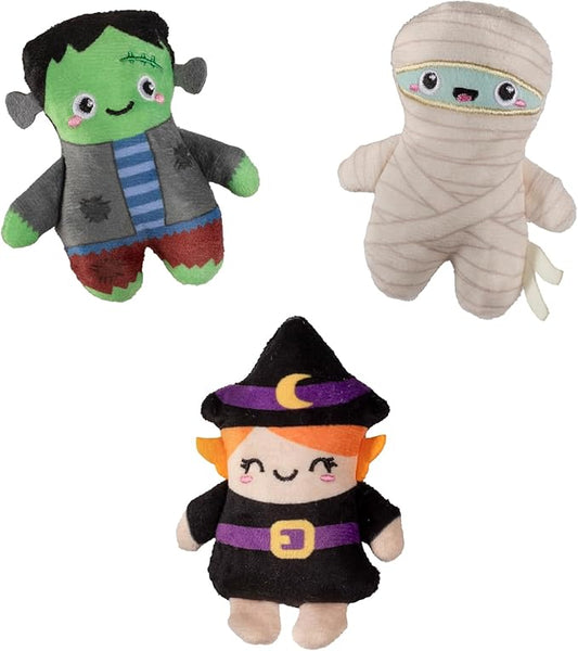 Fringe Studio Pet Toy, Ghouls Wanna Have Fun Plush Dog Toy 3 PCS Set,Pet Shop Collection (662192)
