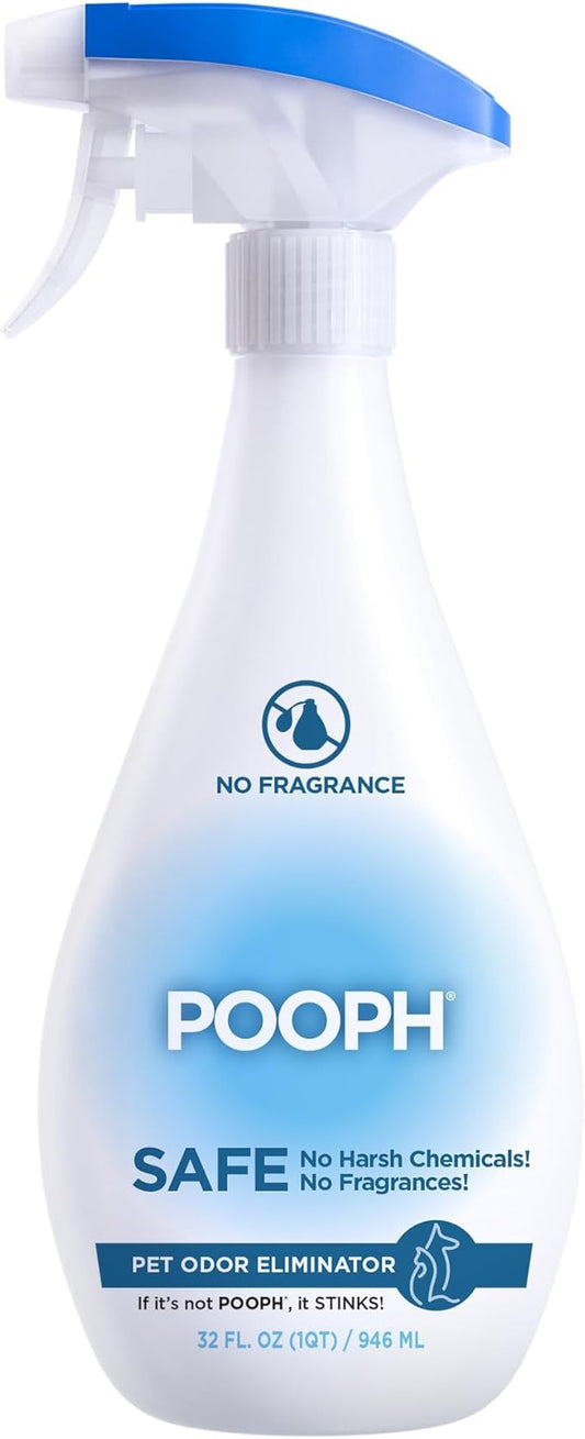 Pooph Pet Odor Eliminator, 32oz - Eliminates Odors at the Molecular Level, Dogs, Cats, Freshener, Eliminator, Urine, Poop, Pee, Deodorizer, Natures, Puppy, Fresh, Clean, Furniture, Potty