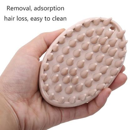 Great Grooming Comb for Shampooing and Massaging Dogs Cats Small Animals Soft Rubber Bristles Gentle Message cat massage brush