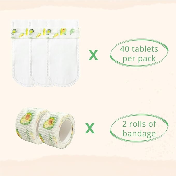 40 Packs Rabbit Paw Protectors, Paw Protection Covers with Bandage for Indoor & Outdoor Use, Wound Recovery Protectors for Injured Paw, Bunny Accessories
