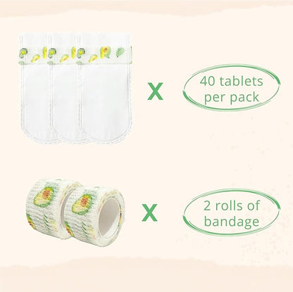 40 Packs Rabbit Paw Protectors, Paw Protection Covers with Bandage for Indoor & Outdoor Use, Wound Recovery Protectors for Injured Paw, Bunny Accessories