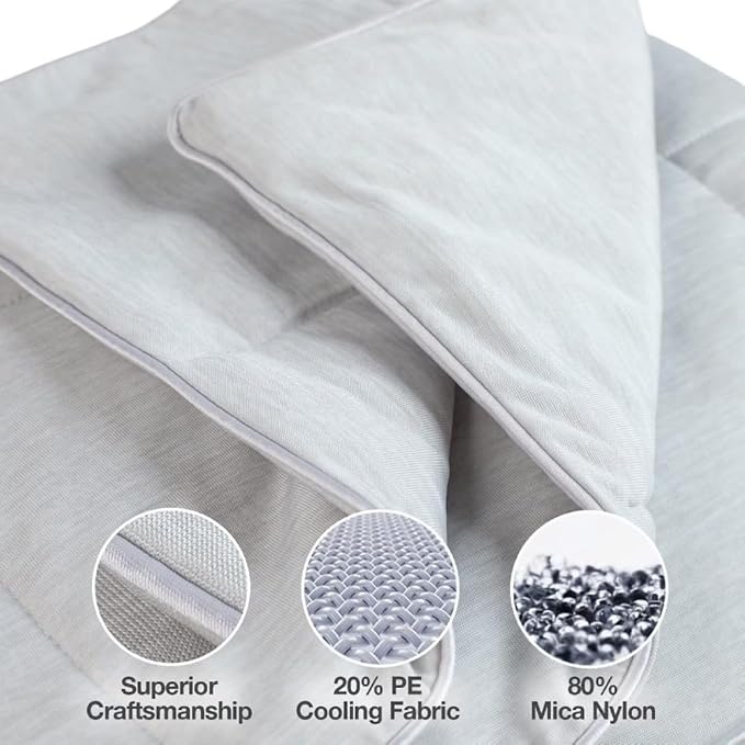 PetFusion Premium Cat and Dog Cooling Blanket. Lightweight Pet Blanket | Machine Washable | Multiple Sizes: for Pets Small to Extra-Large | Multiple Colors: Grey and Brown