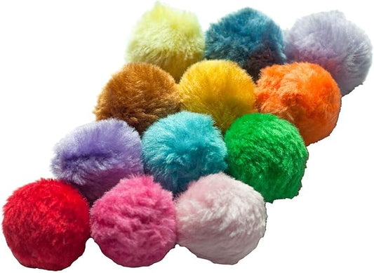Fashion's Talk Cat Toys Furry Rattle Ball for Kitty 12 Pack