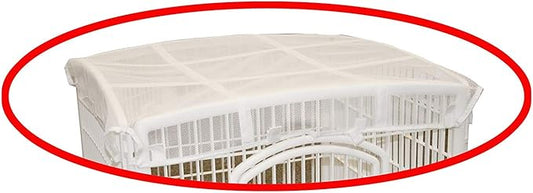 IRIS USA Dog Playpen Mesh Top, 46" x 46" Top Cover for IRIS USA 4-Panel Pet Playpen with Metal Lock (CI-604), Washable, Durable, Nylon Mesh Material, Playpen Not Included, White