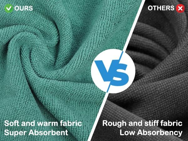 Dog Sweater for Large Dogs, Bath Towels Wrap for Drying Dogs, Pet Coat with Adjustable Collar & Microfiber, Fast Drying for Dogs at Home and Outdoors (Green, XL)