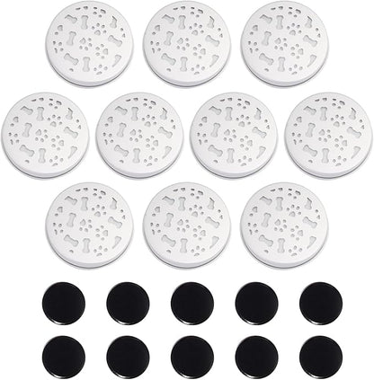 Ink Oil Scent Work Tins - Dog Scent Training Kit - Nosework Detection & Enrichment Scent for Home, Professional Pet Trainers - Reusable Tins with Magnets for Easy Hiding – Bite-Resistant –10 Pcs Set