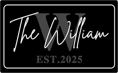 Custom Doormat with Family Name - Personalized Entryway Door Mat Front Door Mat for Outdoor Decor Entrance Mat Housewarming Gift with Anti-Slip Backing Design11