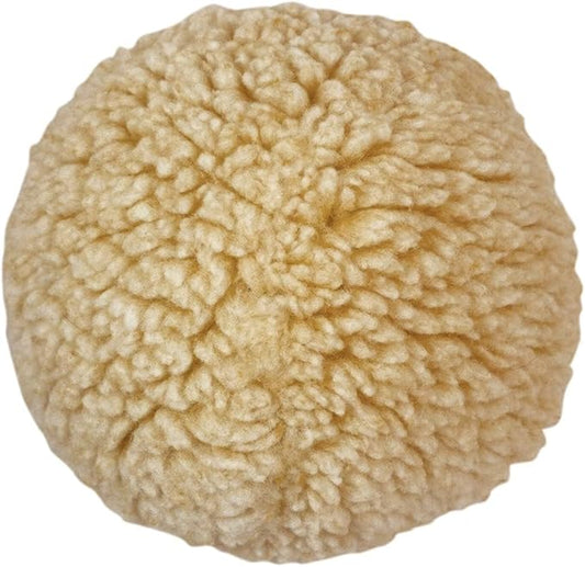 HuggleHounds Plush Ball Dog Toy - Fuzzy Round Ball Dog Toy with Soft Fleece, Durable Stuffed Plush for Small and Large Breeds - 8" HuggleFleece, Large