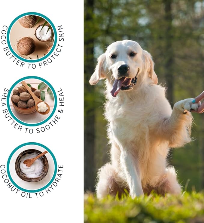 Paw Wax - 2 Oz Tin of Dog Paw Balm for Dry Paws - Paw Soother for Dogs - Paw Pad Moisturizer - Dog Paw Cream - Cat Paw Balm or Snout Soother for Dogs