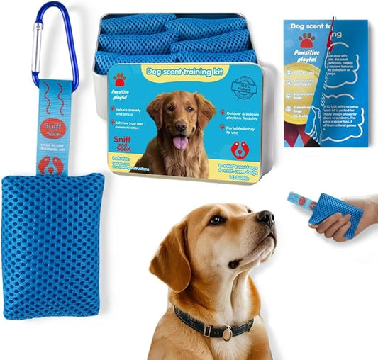 6 Interactive Dog Scent Training Kit Fun | Nose Scent work Games for All Ages Dog, Enhance Dog Brain Games, Scent Work Kit for Dogs, Nose Work for Dogs, Hide and Seek Dog Toys, Dog Scent Training Box