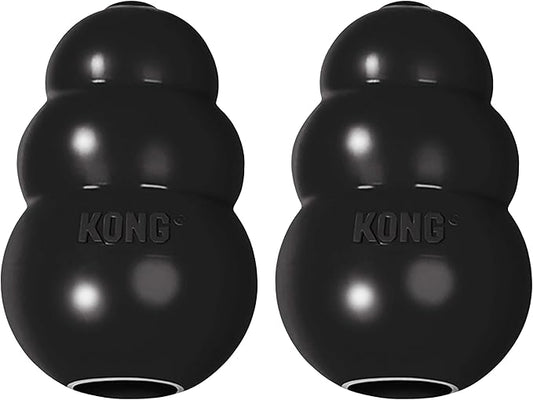 KONG Extreme Dog Toy - Fetch & Chew Toy - Treat-Filling Capabilities & Erratic Bounce for Extended Play Time Most Durable Natural Rubber Material - for Power Chewers - for X-Large Dogs (Pack of 2)