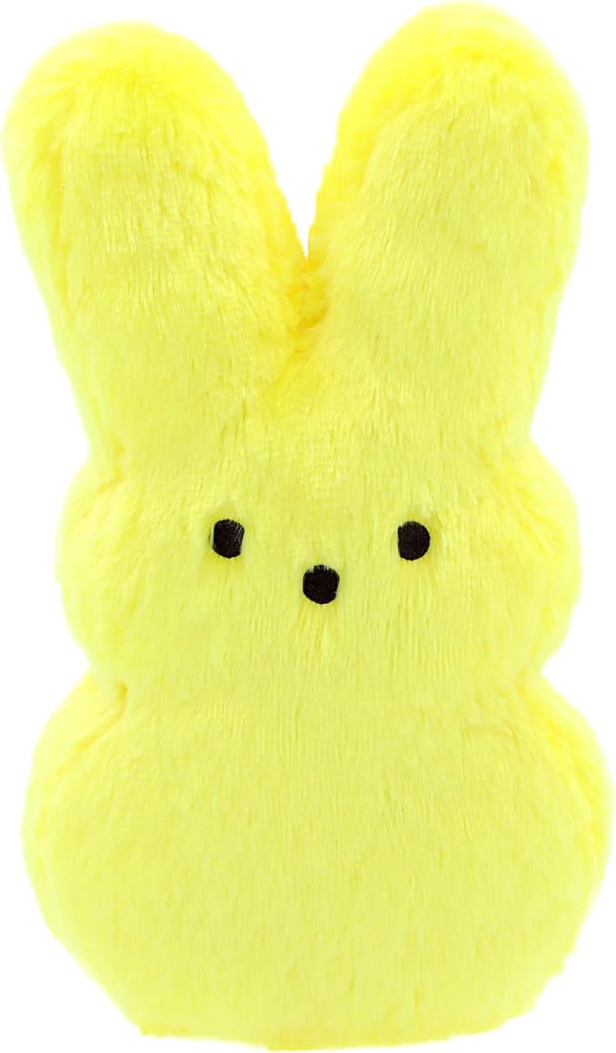 Animal Adventure | 15" Yellow Shaggy Bunny Peeps Plush | Easter Basket Stuffed Animals for Kids | Marshmallow Candy | Huggable Ultra Soft Plushie Stuffers Buddy Toy | Collectable Gifts | Aged 3+