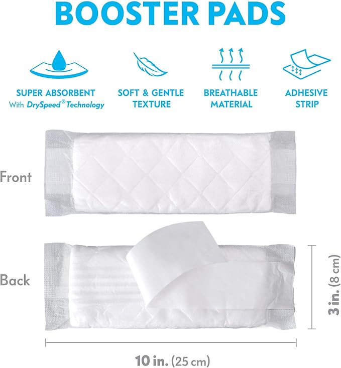 Paw Inspired Dog Diaper Pads | Booster Pad Inserts for Female and Male Washable and Disposable Dog Diapers and Belly Bands | Adds Absorbency, Stops Leaks (30 Count)