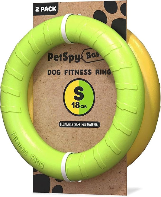 PetSpy Dog Ring Toy – Flying Ring for Outdoor Play, Floating Training & Fetch Toy for Throwing, Catching & Chewers – Durable EVA Flying Disc for Small, Medium & Large Dogs