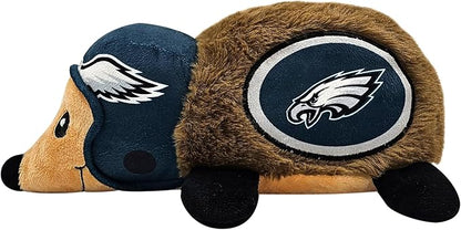 NFL Philadelphia Eagles Plush Hedgehog Toy for Dogs & Cats, Cool Soft Pet Toy for Fun and Interactive Play, Dog Chew Toy with Squeaker, Licensed Hot Pet Toy